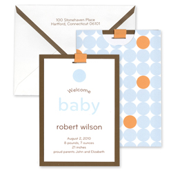 Polka Dot Announcement Cards