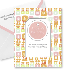 Sweet Dolly Tiny Tag Thank You Notes Sweet Dolly Tiny Tag Thank You Notes