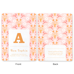 Forest Friends Announcement Cards