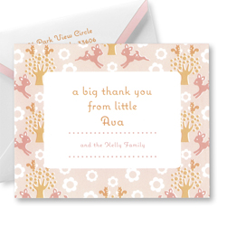 Forest Friends Thank You Notes Forest Friends Thank You Notes