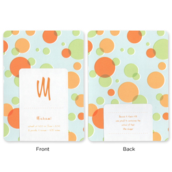 Blue Bubbles Announcement Cards Blue Bubbles Announcement Cards
