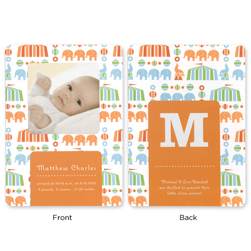 Circus Peanut Photograph Announcement Cards Circus Peanut Photograph Announcement Cards