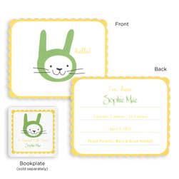 Hello Bunny Announcement Cards