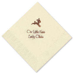 Baby Deer Foil-Stamped Napkins