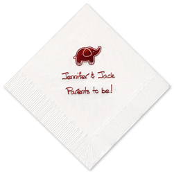 Elephant Foil-stamped Napkins Elephant Foil-stamped Napkins