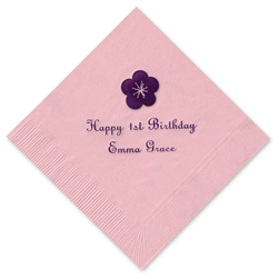 Sugar Blossom Foil-stamped Napkins