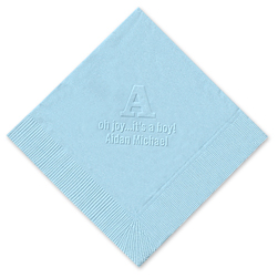 Alphabet  Embossed Napkins