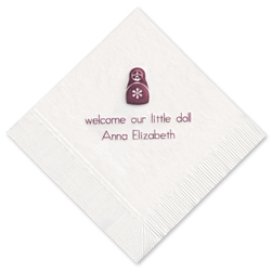 Sweet Dolly Foil-stamped Napkins
