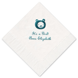 Hello Bear Foil-stamped Napkins