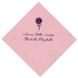 Lollipop Foil-Stamped Napkins Lollipop Foil-Stamped Napkins