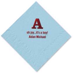 Alphabet  Foil-stamped Napkins
