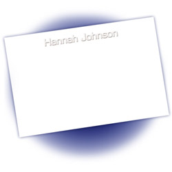 Embossed Eurostile Cards