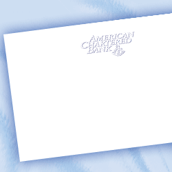 Embossed Logo Correspondence Cards