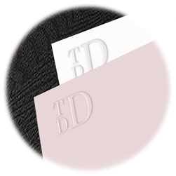 Embossed Monogram Cards