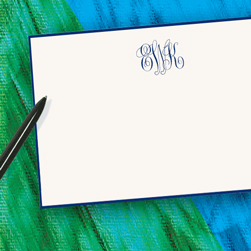 Classic Thermo Monogram Card
