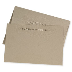 Eco-Embossed One-Line Card Eco-Embossed One-Line Card