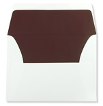 Announcement Claret Lined Envelope
