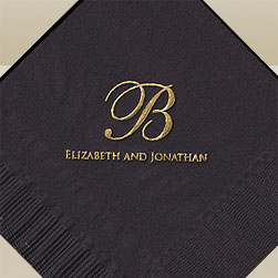 Serenity Foil Stamped Napkins