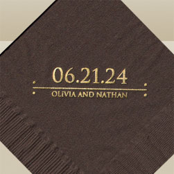 Our Special Day Foil Stamped Napkins