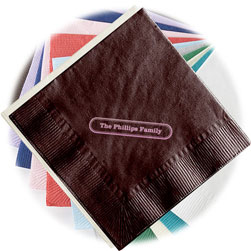 Family Foil Stamped Napkins