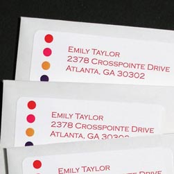 Polka Dots Return Address Labels