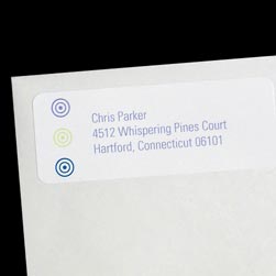 Bulls-eye Return Address Labels