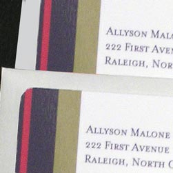 Striped Return Address Labels