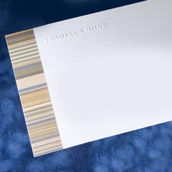 Striped and Embossed Cards