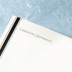 Black & Brown Stately Striped Cards
