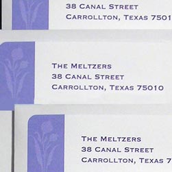 Purple Poppy Return Address Labels