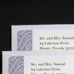 Brown Scroll Return Address Labels