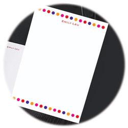 Polka Dots Letter Sheets