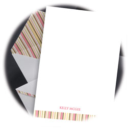 Kelly Stripes Letter Sheets