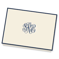 Classic Monogram Bordered Note