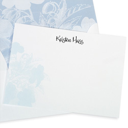 Blue Botanical Card