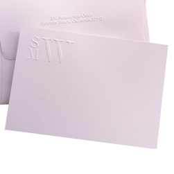 Three-Initial Monogram Card