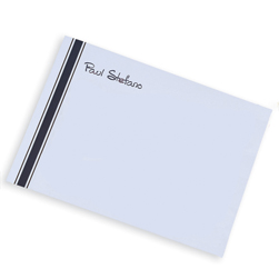 Navy & Brown Stately Striped Cards
