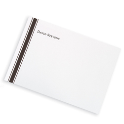Black & Brown Stately Striped Card