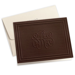 California Classic Frame Monogram Note