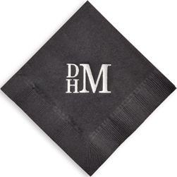Monogram Foil Stamped Napkins