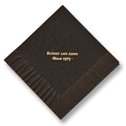 Anniversary Foil-Stamped Napkins