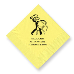 Still Kickin Foil-Stamped Napkins