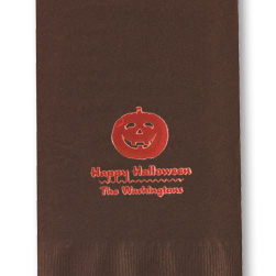 Pumpkin Foil-Stamped Guest Towels Pumpkin Foil-Stamped Guest Towels