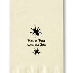 Spiders Foil-Stamped Guest Towels Spiders Foil-Stamped Guest Towels