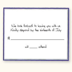 Navy & Silver Minuet Accessory Card