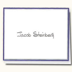 Navy & Silver Minuet Note