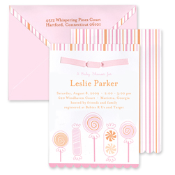 Little Lollipop Baby Shower Invitation