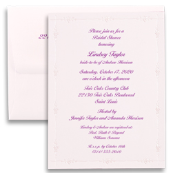 Tours Bridal Shower Invitation