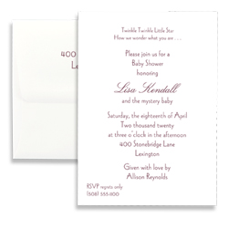 Canvas Baby Shower Invitation