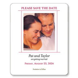 Couple Portrait Save the Date Magnets